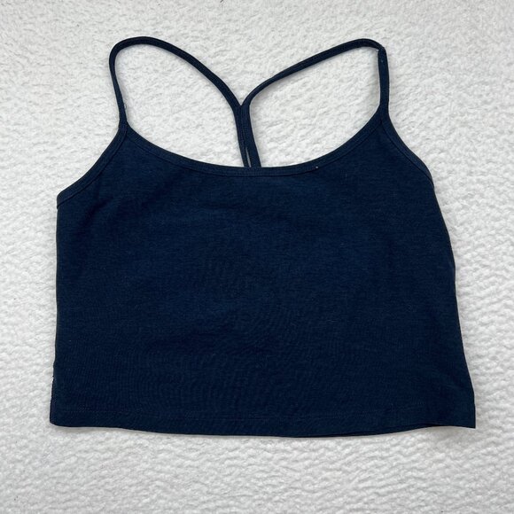 Beyond Yoga Blue Slim Racerback Cropped Tank Large - Picture 1 of 9